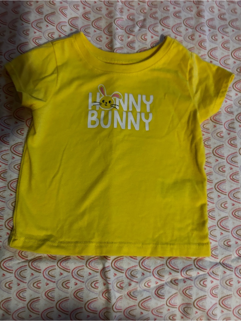 wonder nation Yellow Short-Sleeve 'Horny Bunny' Graphic Tee